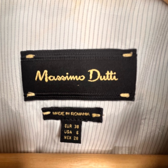 Massimo Dutti Grey Wool Coat size 6 - Picture 4 of 5